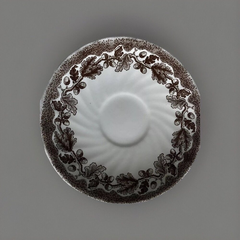 Churchill The Georgian Collection Saucer Brown Acorn The Meet England